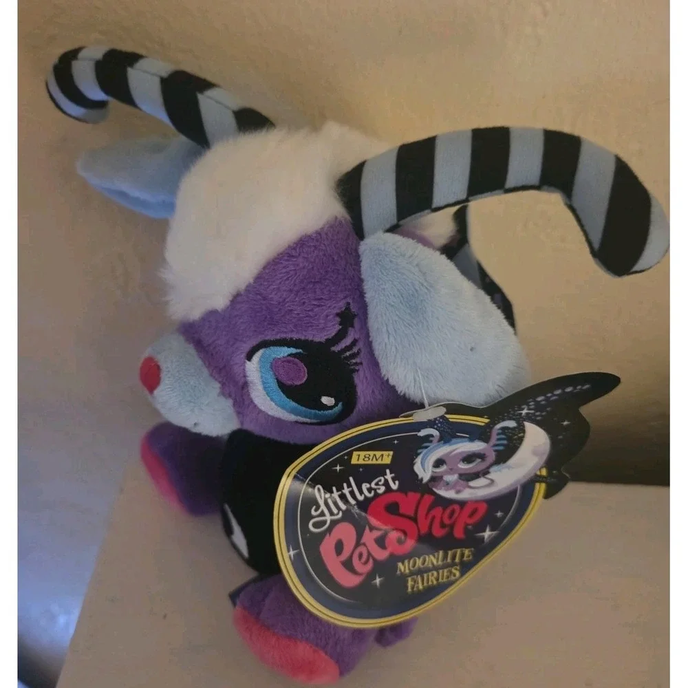 Littlest Pet Shop Purple Moonlite Fairies Plush LPS 2012 Hasbro NWT Whimsical